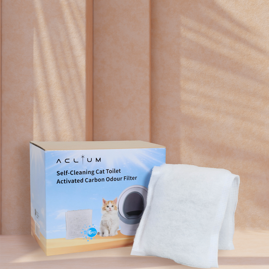 Aclium Self-Cleaning Cat Toilet Activated Carbon Odor Filter